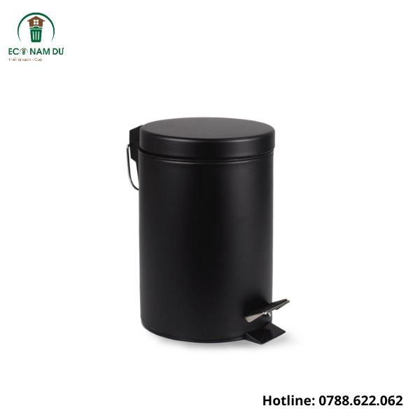 Thung-rac-inox-son-den-dap-chan-tron-3l-econamdu